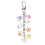 ZORBES® Cartoon Keychain for Kids, Stray Kids Keychain Cute Animal Pendant, Acrylic Double Sided Pattern SKZ Backpack Pendant