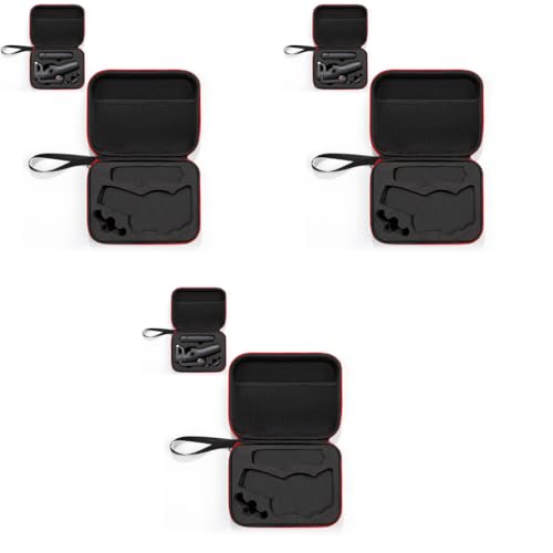 ZORBES® Storage Bag for DJI Osmo Mobile 6 Hard Shell Nylon Portable Carrying Case Phone Stabilizer for Om6 Smartphone Gimbal Accessories Only Case Not Include Product Black 3 PCS