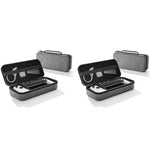 ZORBES® Carrying Case for Rog Ally Accessories Portable Handbag EVA Organizer with Handle Waterproof Protective Storage Bag Travel Console 2 PCS