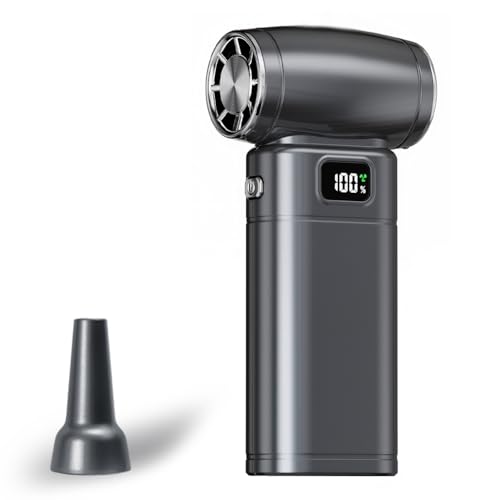 ZORBES® Air Blower 130000RPM Jet Power Turbo with 6000mAh Battery Emergency Light LED Display Multi-Use Fan for Travel Camping Hiking Summer Outdoor 3PCS