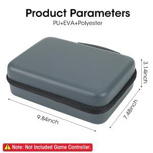 ZORBES® Carry Case for PS5/PS4 Game Controller EVA Hard Shell Controller Holder Dual Compartment Waterproof Anti-Scratch Travel Case Storage Case for PS5/PS4 Game Controllers