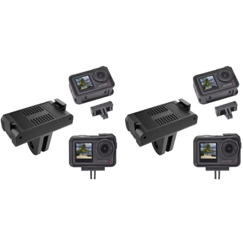 ZORBES® Magnetic Adapter Mount for DJI Action 5pro 4 3 Quick Release with Connection for Accessories Attachable Tripod Vlogging 2PCS