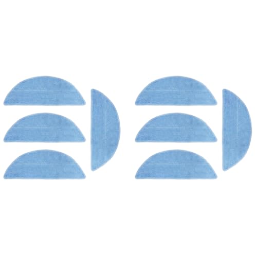 Verilux® Replenishment Kit 8PCS Mop Cloth for Ecovacs Deebot Y1 Y1 Pro Vacuum Cleaner Replacement Parts Accessories Microfiber Mop Pads Water Absorbent Scrubbing Cleaning