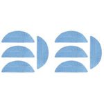 Verilux® Replenishment Kit 8PCS Mop Cloth for Ecovacs Deebot Y1 Y1 Pro Vacuum Cleaner Replacement Parts Accessories Microfiber Mop Pads Water Absorbent Scrubbing Cleaning