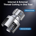 Serplex® 2-in-1 Drill-Compatible Pipe Threading Tap & Die Tool
