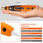 Verilux® 96PCS Mini Kit USB Rechargeable 3 Speed Small Drill for Craft Engraving Polishing Grinding Cleaning