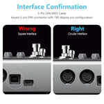 ZORBES® MIDI Cable 3.3 Feet Male to Male 5-Pin Compatible with Keyboard Synth Rack Sampler External Sound Card Source and Other Music Gear 2PCS