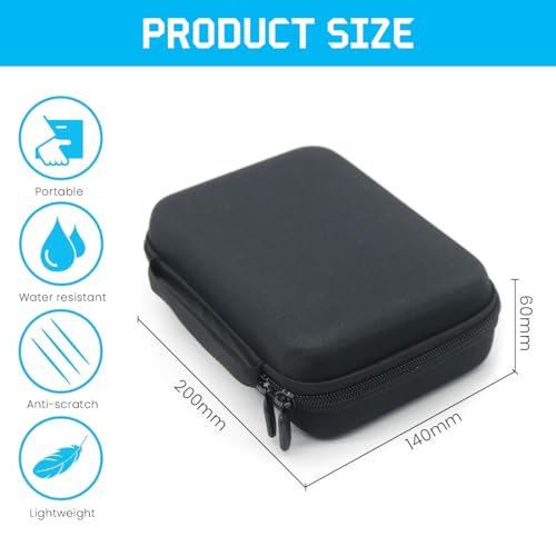 ZORBES® EVA Hard Case Cover Travel Bag for Power Adapters, Accessories Bag Data Cable Organizer Bag Hard Case Bag for Powerbank, Charging Cable, Earbuds, Fit Magic Mouse, Magsafe Power Adapter