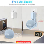 ZORBES® Wall Mount for Alexa Echo Dot, Outlet Hanger Stand for 5th & 4th Gen Holder with Cable Management, Wall Mount Accessories Holder Only 3 PCS