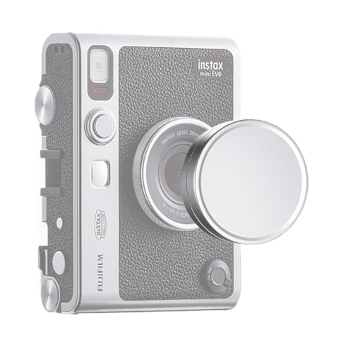 ZORBES® Lens Cap for Fujifilm Instax Mini Evo Aviation Aluminum Alloy Lens Cap Microfiber Flannel Fabric Liner Protective Lens Cap for Fujifilm Instax Mini Evo