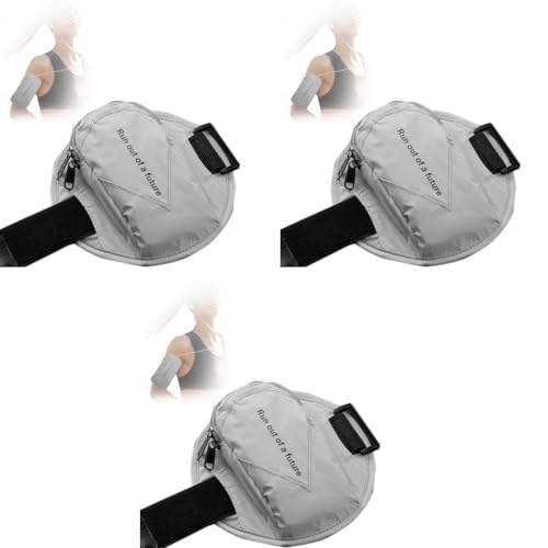 ZORBES® Armband for Mobile Phone Running, Waterproof Reflective Phone Holder for Running for iPhone 14, 13, 12, Large Capacity Arm Band with Card Holder, Adjustable Non-Slip Arm Strap 3 PCS