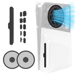 ZORBES® 13 in 1 Dust Plug Kit for PS5 Slim Console, PS5 Slim Silicone Dust Plugs, Protector Antidust Cover, Optical Drive Version Digital Version Console Dust-Proof Net for PS5 Slim Game Console