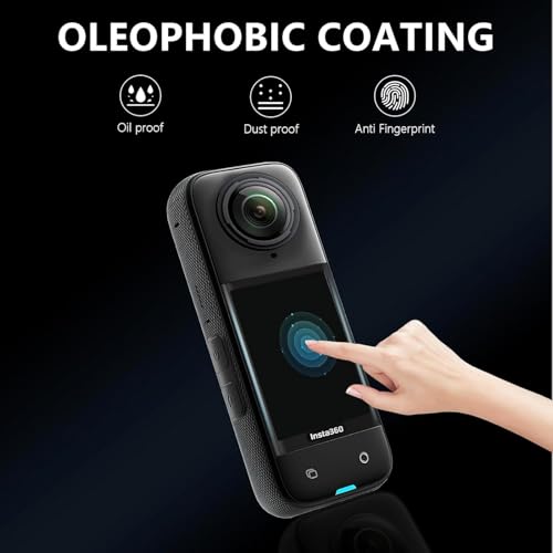 ZORBES® 6PCS Screen Protector for Insta360 X5 Tempered Glass LCD Display Film Protective Cover Ultra HD 9H Hardness Scratch Resistant