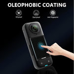 ZORBES® 6PCS Screen Protector for Insta360 X5 Tempered Glass LCD Display Film Protective Cover Ultra HD 9H Hardness Scratch Resistant