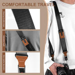 ZORBES® Camera Strap for Mirrorless, DSLR Camera Strap, Camera Belt Comfortable & Adjustable Camera Neck & Shoudler Sling Strap for DSLR Camera, Universal Quick Release Shoulder Strap