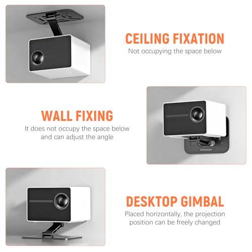 ZORBES® Desktop Projector Holder Stand Adjustable Wall Mount Bracket Carbon Steel Metal Universal Desk for Projectors 2 PCS
