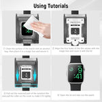 Zeitel® Screen Protector for A pple Watch S10 42mm HD Soft Protective Silicone Film Scratch Protection Screen Protector with Auto-Alignment Applicator Tool Kit, 2 Sheet Film Included