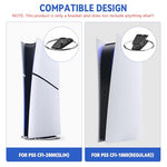 ZORBES® Vertical Stand for PS5/PS5 Slim Consoles Slim PS5 Holder Stand with Metal Ring Base Anti-slip Vertical Stand for PS5/PS5 Slim Consoles