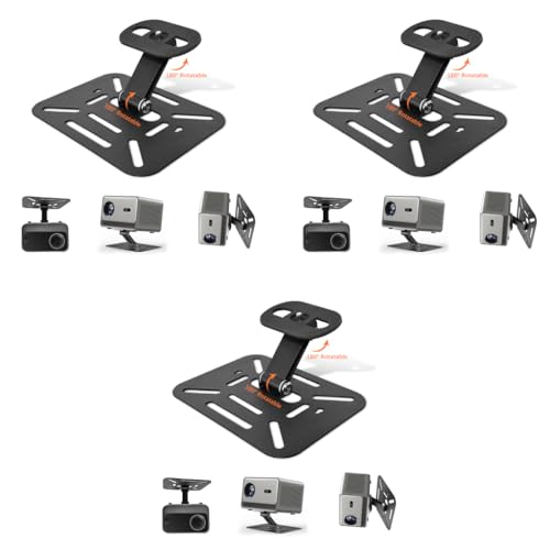 ZORBES® Desktop Projector Holder Stand Adjustable Wall Mount Bracket Carbon Steel Metal Universal Desk for Projectors 3 PCS