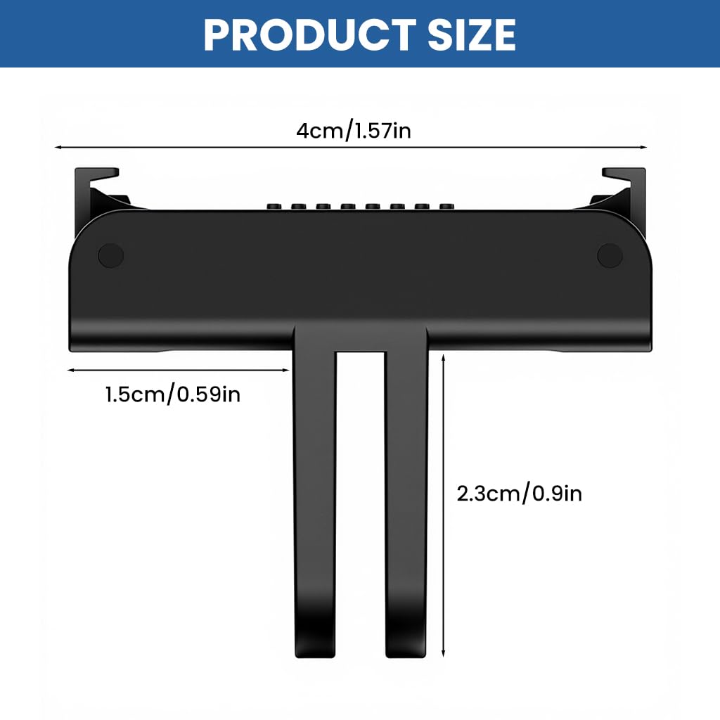 ZORBES® Compatible with DJI Action 6/OSMO Nano, Magnetic Action Camera Mount Adapter Quick Release Magnetic Action Camera Holder for Mounting Accessories, Attachable Tripod, Stable Filming
