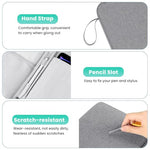 ZORBES® 10.9 inches Tablet Travel Bag for iPad Waterproof Travel Zipper Bag with Utility Mesh Pocket Padded Cushioning Scratchproof Tablet Accessories Universal Tablets Organizer,Grey