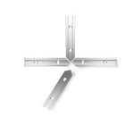 Serplex® 4-Way Aluminum T-Track Cross Connector, Modular T-Slot Joint with Pre-Drilled Holes for Workbench, Shelving, Display Rack & DIY Frame Assembly, 100x30x9.5mm