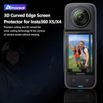 ZORBES® 6PCS Screen Protector for Insta360 X5 Tempered Glass LCD Display Film Protective Cover Ultra HD 9H Hardness Scratch Resistant