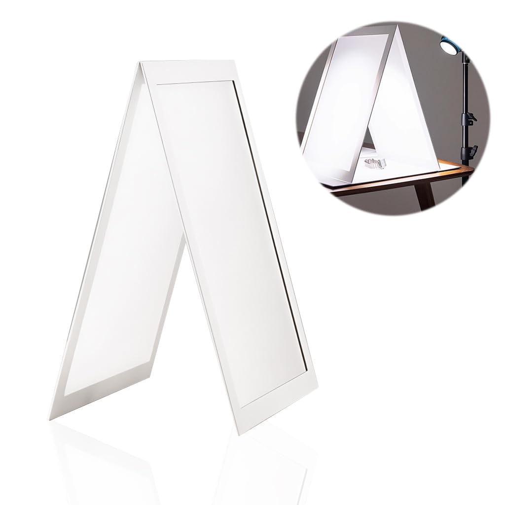 ZORBES® A3 Double-Sided Photography Reflector Board, Portable Light Reflector Panel for Photo & Video Lighting, Fill Light & Shadow Control for Studio, Product & Portrait Photography, 297x420mm