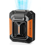 Verilux® USB Portable Waist Clip Fan with LED Flashlight, Hands-Free 3-Speed Rechargeable Pocket Fan, Lightweight Waterproof Design for Work, Gardening, Travel, Kitchen and Night Emergencies