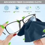 ZORBES® Care Touch Microfiber Cleaning Cloths, 6 Pack - Cleans Glasses, Lenses, Phones, Screens, Other Delicate Surfaces