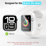ZORBES® 2 Pack Screen Protector Soft Film for Watch S10 (46mm) Assisted Mounting Kit, HD Clear, 9H Hardness, Scratch Resistant, HD Clear, Scratch Resistant