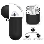 Verilux AirPods Accessories Kit with 6pcs Silicone Cover Case and Anti Lost Strap | Black