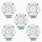 ZORBES® Waterproof Bullet Security Camera Mount Bracket with Metal Enclosure White ABS Junction Box Hides Cables for Outdoor CCTV Easy Install Fits IP POE Cams 3.94x1.89 In 3PCS