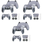 ZORBES® Game Controller Silicone Cover for PS5 Game Controller 30th Anniversary Customized Protective Cover for Controller, with 2 Thumb Grip Caps & Touchpad Sticker 3 PCS