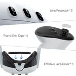 ZORBES® Protective Case for Meta Quest 3 Protective Shell Cover Oculus VR Accessories Lens Tempered Film Joystick Caps No Quest 3 3PCS