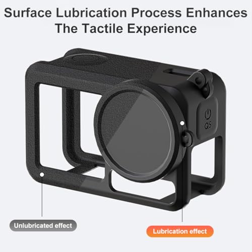 ZORBES® Silicone Protective Case Lens Caps for DJI Action 5Pro Camera Case Scratch Proof and Skin Friendly Designs Soft Housing, Silicone Skin Cover for Action 5Pro with Lannyard & Lobster String Loop