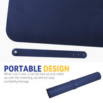 ZORBES® Desk mat, Desk Top Mouse Mat 100x50cm, Double-Sided PU Leather Pad, Fashion Office Desk Pad Waterproof & Non-Slip Office Writing Surface Protector for Laptop, Keyboard, and Mouse