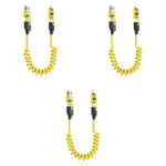 Verilux Type C Cable 4 in 1 for Fast Charging with PD65W and 480Mbps | Spring Coiled Design