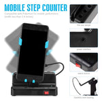 ZORBES® Phone Shaker for Steps Compatible with Stepper Shaker for 6.5'' Phones, Phone Swing Device with Switch, Silent Electric Step Simulator, USB Plug and Go