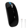 Verilux Wireless Mouse for Laptop featuring Dual Mode 2.4G and 5.1 Bluetooth | 1600DPI Rechargeable Ergonomic Black