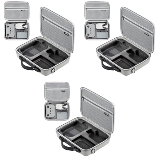 ZORBES® Carrying Case for DJI Mini 2 4K Portable Compact Storage Bag Hard Case with Strap Travel Compatible with MINI 4K 2 SE Fly More Combo Accessories Only 3 PCS