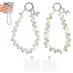 ZORBES® 2Pcs Beaded Phone Wrist Strap, Cellphone Lanyard Chain