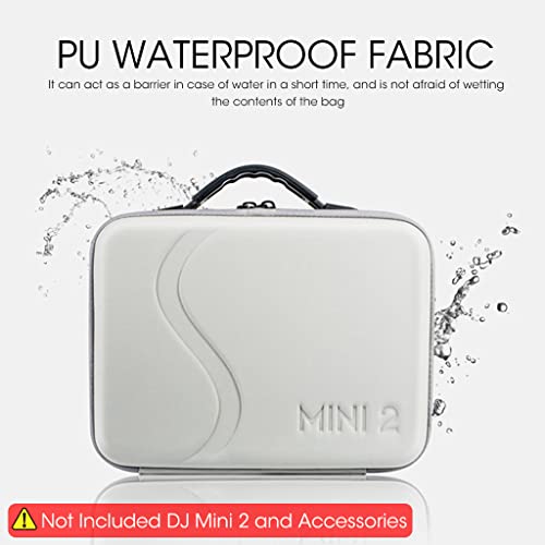 ZORBES® Carrying Case for DJI Mini 2 Mini 4K Portable Compact Storage Bag Hard with Strap Travel Compatible SE Fly More Combo Accessories Only 2 PCS