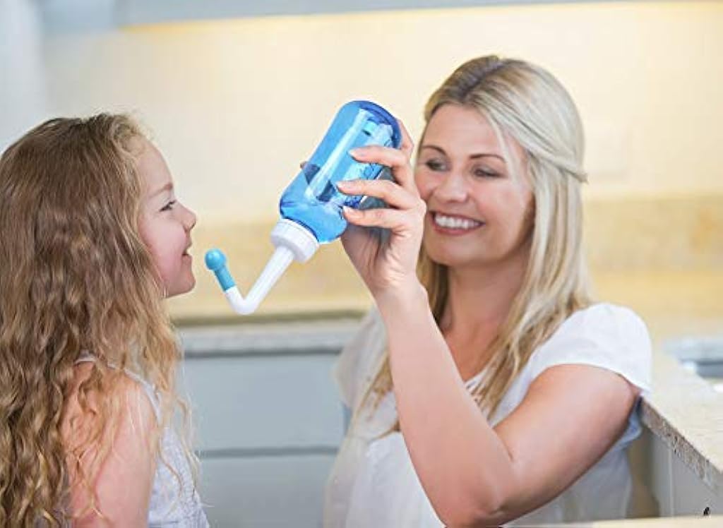 ZORBES® Botella de Lavado Nasal, 300ml Yoga Nasal Botella, Frasco de Lavado Nasal, Lrrigador Nasal, Kit de Lavado Nasal y Sinusal, Botella Rhinitis Alérgica Tratamiento para Adultos & Niños