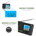 ZORBES® Portable Outdoor Camping FM MW SW Personal Travel Transistor LCD Music Player Battery Operated with Lanyard Battery Not Included 2 PCS