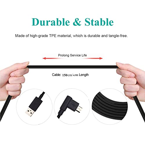 ZORBES® 1.5m USB Cable for Wacom Tablet Compatible with Intuos CTL480 CTL490 CTL690 CTH480 CTH490 CTH680 CTH690 Bamboo CTL470 CTL471 CTL472 CTL671 CTL672 CTL680 Black 2PCS