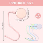 ZORBES® Pack of 4Bag Holders for Table Non-Slip Bag Hook Holder Table Handbag Holder Hook Bags Handbag Bag Stand