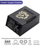 Verilux Complete Tattoo Kit with 2 Tattoo Machines Power Supply and Foot Pedal | Red Three Pin US Plug