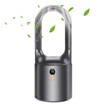 ZORBES® Desk Fan, 6 Speed modes Rechargeable Bladeless Fan with LED Power Display, Stylish 13 Inch Table Fan, USB Portable Fans for Home Office Bedroom, Black