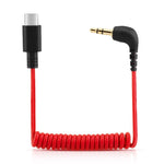 Verilux® USB C to 3.5mm Jack Audio Cable for i Phone 15 Coiled Audio Cable TRS Microphone Adapter Universal Mic Cable for Sony, for Boya Microphones & Audio Equipment